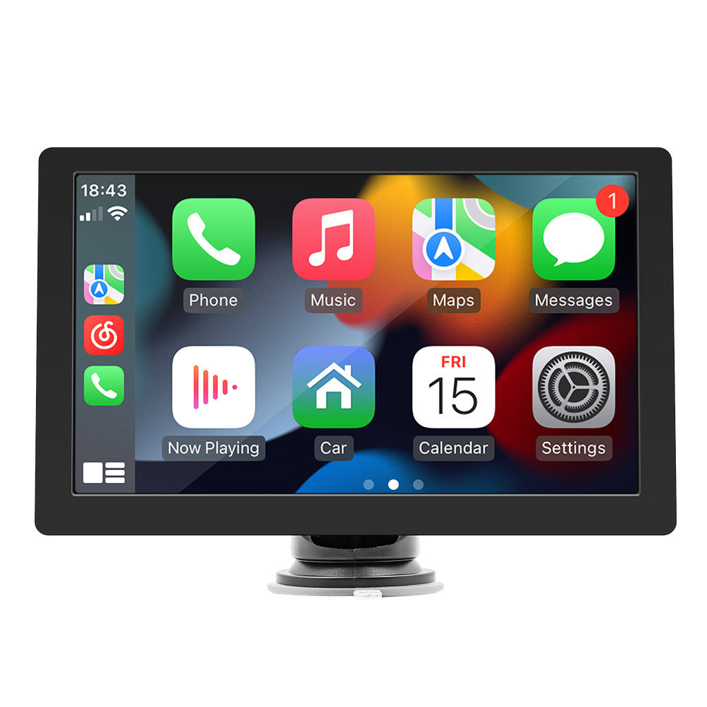 7 inch car radio wired to wireless carplay adapter Dashcam