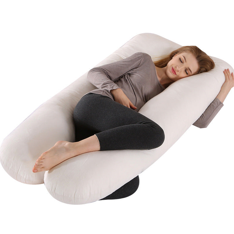 U-Shaped Maternity Body Pillow for Side Sleeping Support