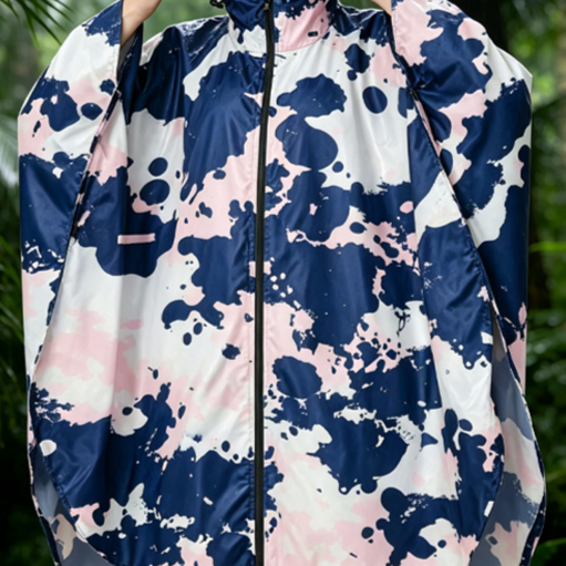 Printed one-piece raincoat teemdrop