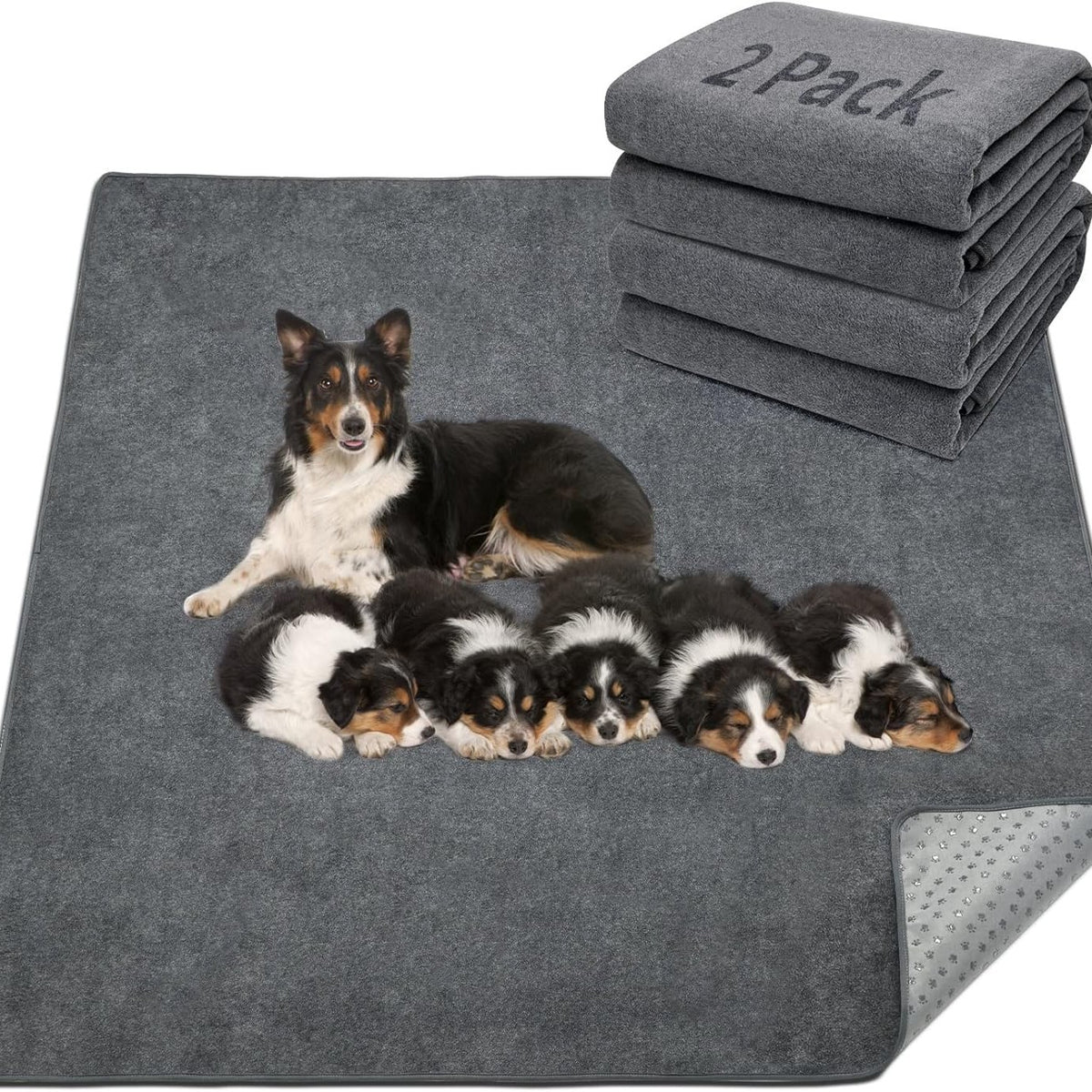 Waterproof Double-Sided Fleece Pet Blanket Machine Washable Thickened Comfort Mat teemdrop