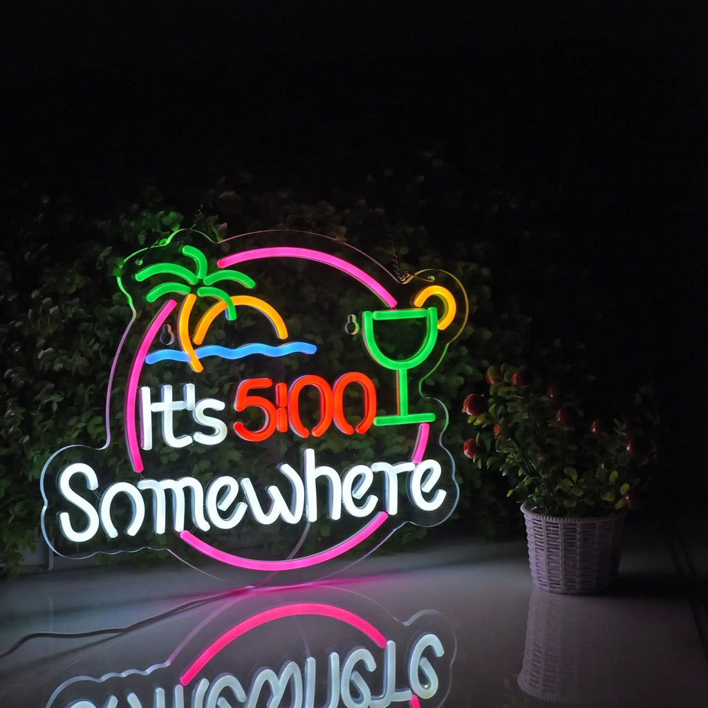 Custom LED Neon Sign Acrylic Decorative Light for Room Wedding Party teemdrop