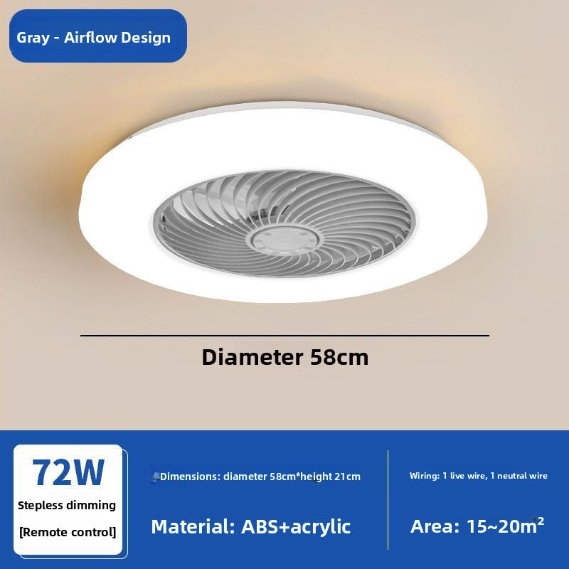 Fan lamp bedroom ceiling lamp modern simple household