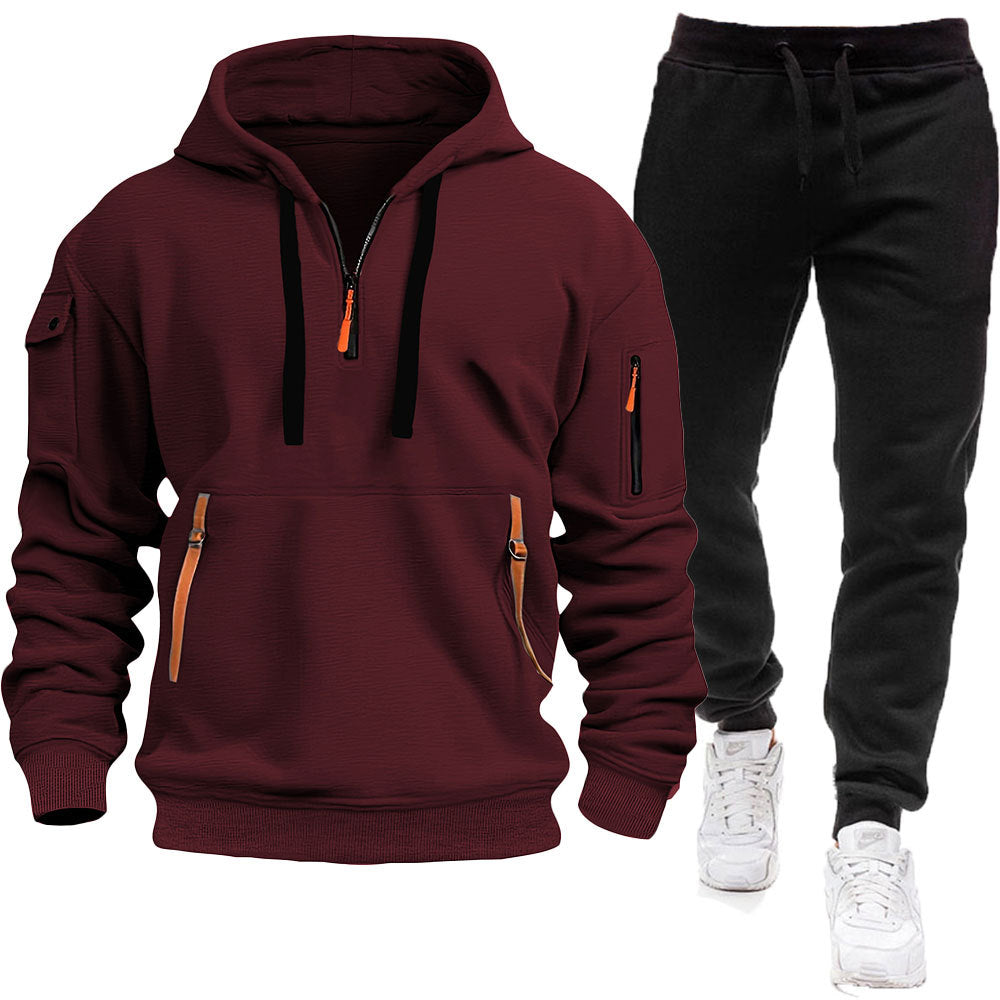 Men's hoodie with a hood teemdrop