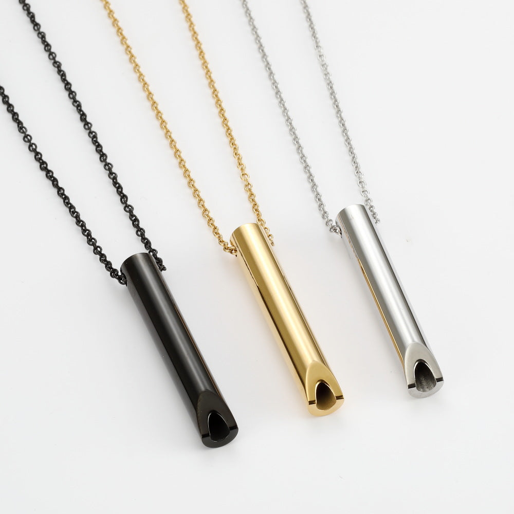 Adjustable Breathing Meditation Whistle Necklace