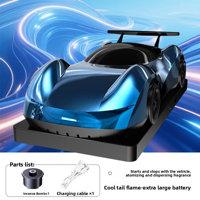 Smart Spray Car Air Freshener Sports Car Design Rechargeable Aromatherapy Diffuser with Multiple Scents