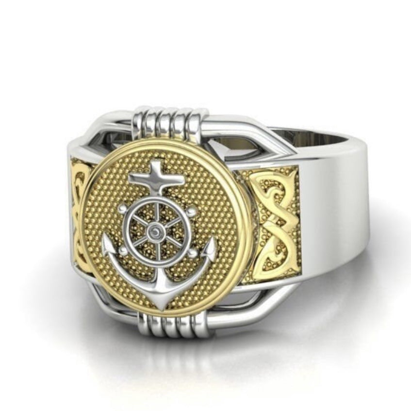 Anchor Shape Alloy Ring