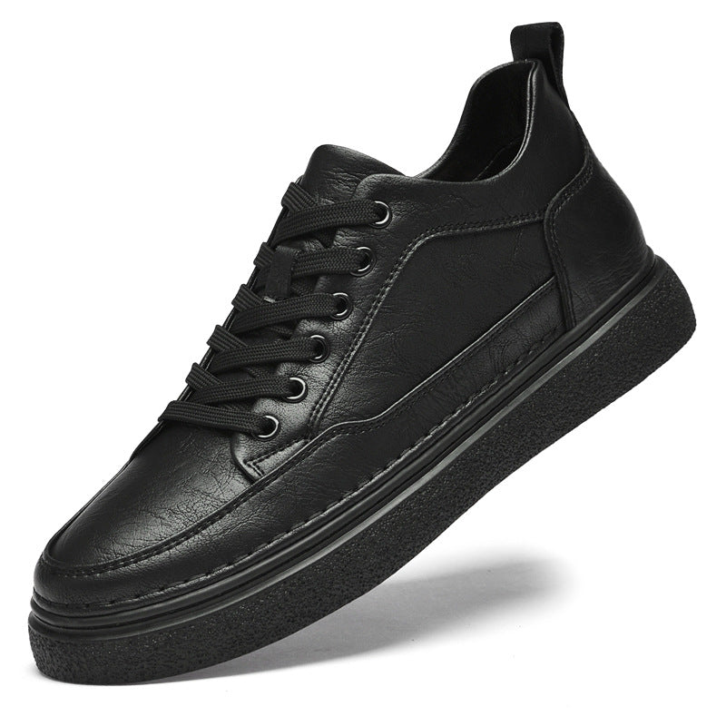 Men Height Increasing Casual Sneakers Lace-Up Invisible Lift Low Top Comfort Shoes teemdrop