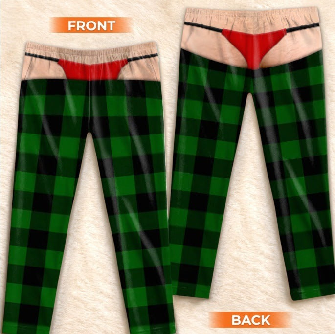 Christmas 3D Print Cotton Lounge Pants