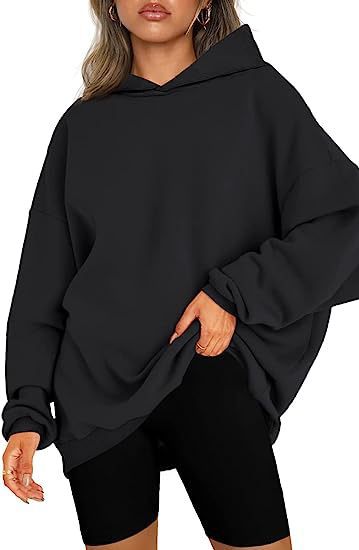 Oversized Hooded Fleece Sweatshirt for Women