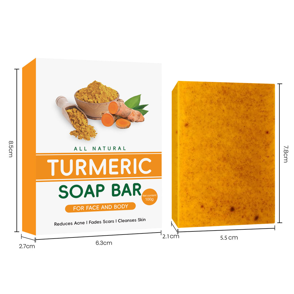 Turmeric Lemon Cold Process Handmade Soap teemdrop