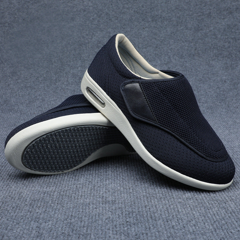 Breathable Mesh Casual Shoes with Magic Patch Closure Lightweight MD Sole for Men Women