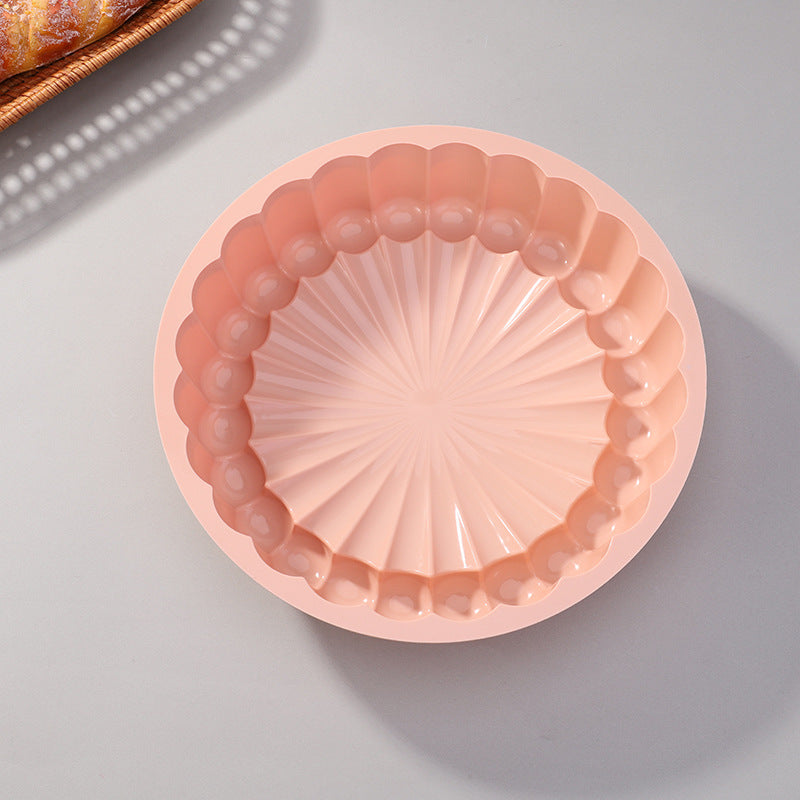 Foldable silicone sunflower cake mold teemdrop