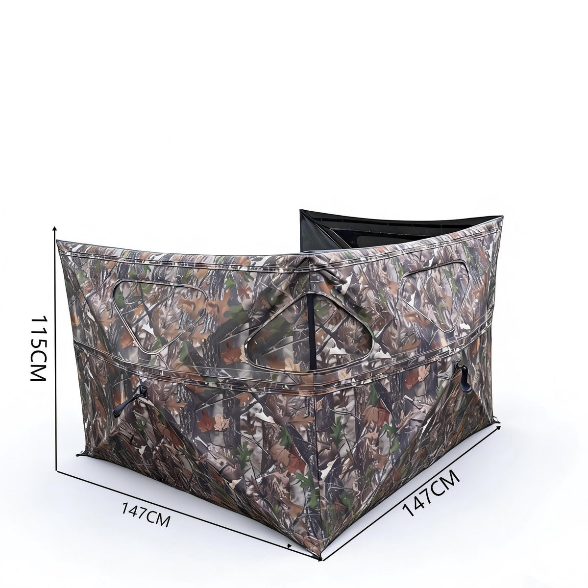 Portable and durable camouflage hunting tent teemdrop