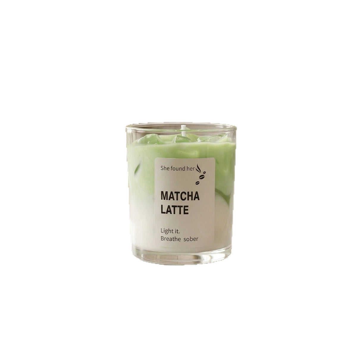 Creative Matcha Cup-Shaped Jelly Wax Scented Candle