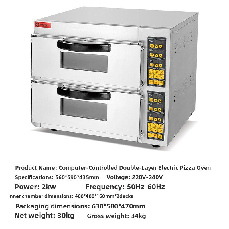 Commercial Electric Gas Pizza Baking Oven