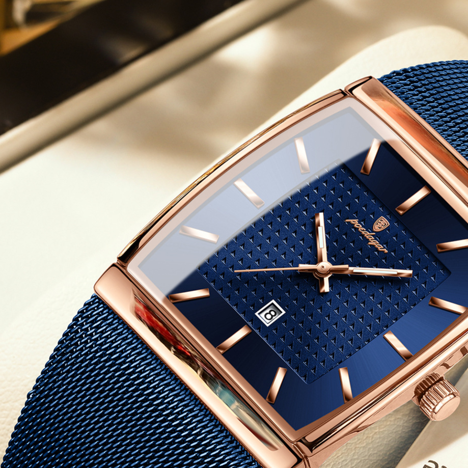 Ultra-Thin Men's Square Quartz Watch teemdrop