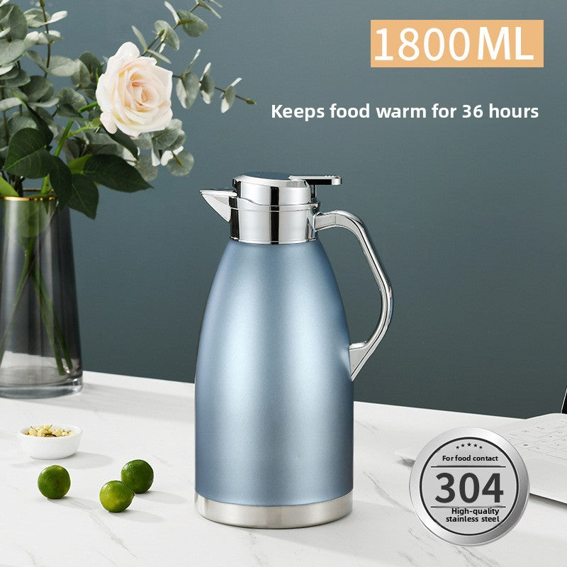 European Style Stainless Steel Vacuum Insulated Kettle teemdrop