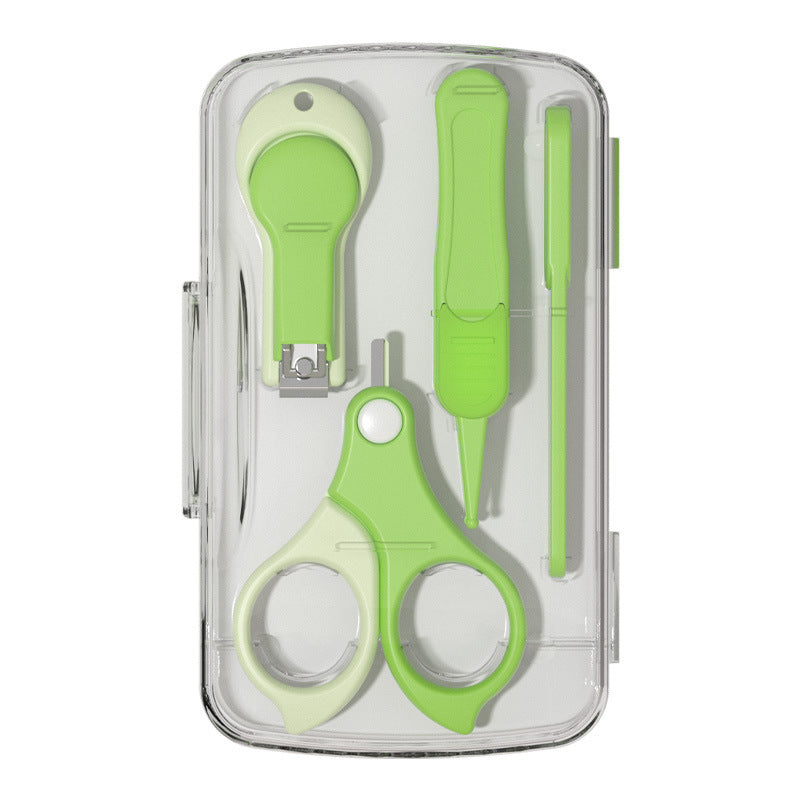 4-Piece Baby Nail Care Safety Grooming Kit Anti-Pinch Clipper Set teemdrop