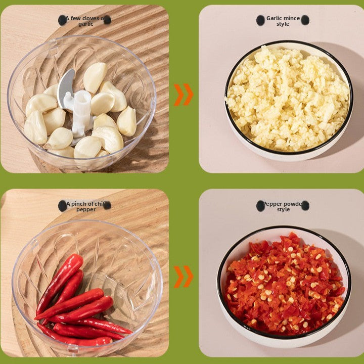 Small three-blade garlic extractor