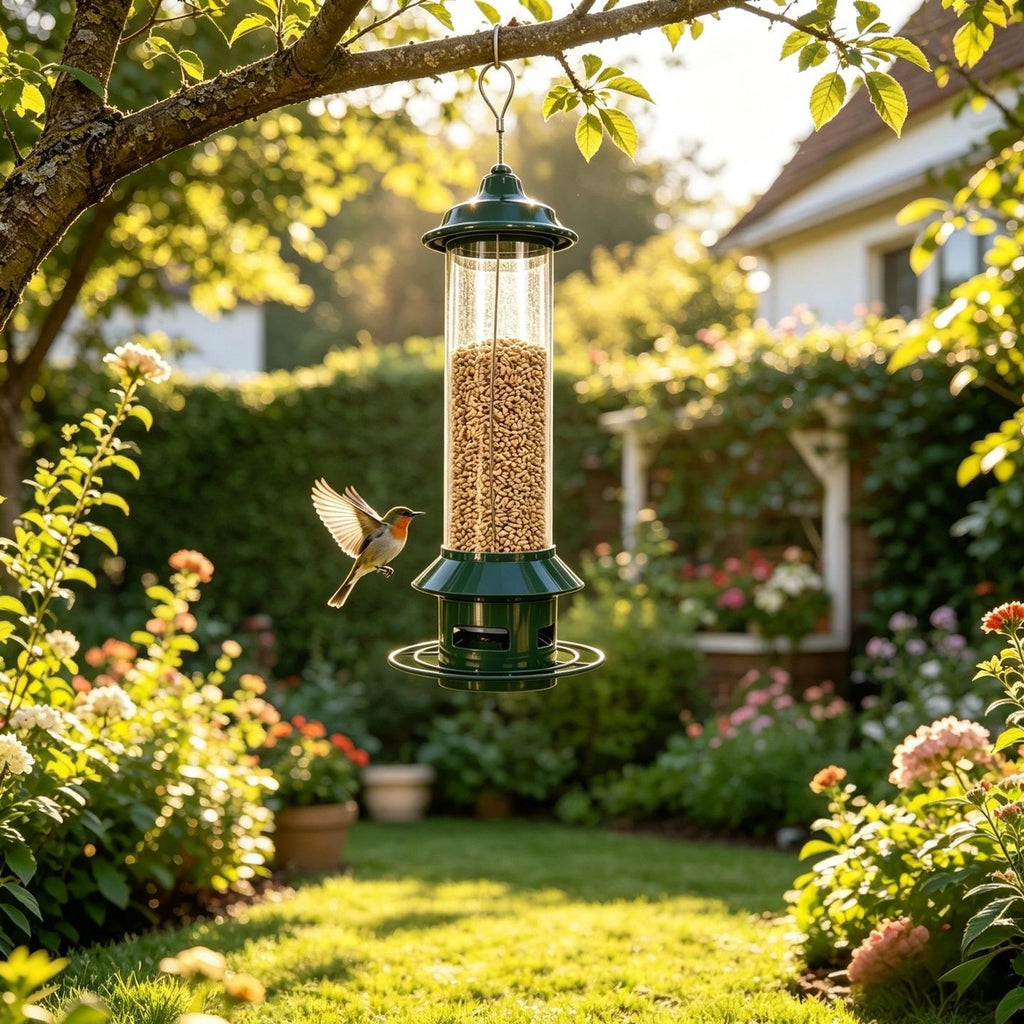 Hanging Anti-Squirrel Automatic Bird Feeder
