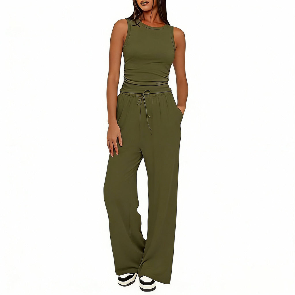 casual wide-leg pants teemdrop