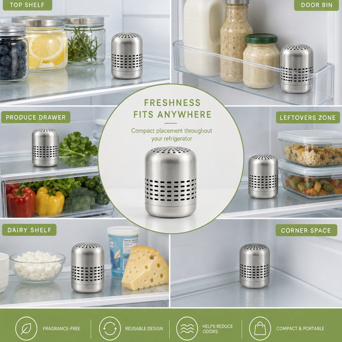 Refrigerator deodorant purification clean sterilization