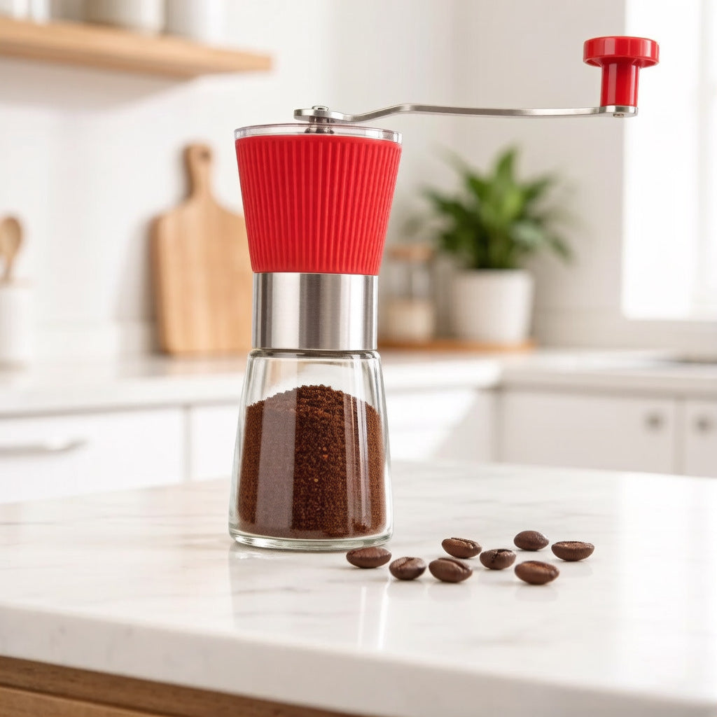 Manual Coffee Grinder Adjustable Hand Crank Mill