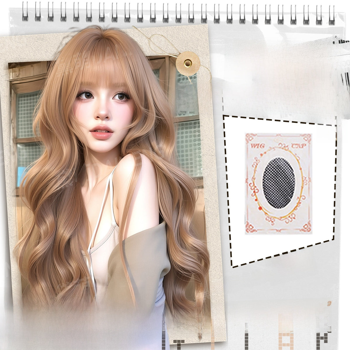 Wig Full Head Big Wave Daily Full Top Full Head Cover