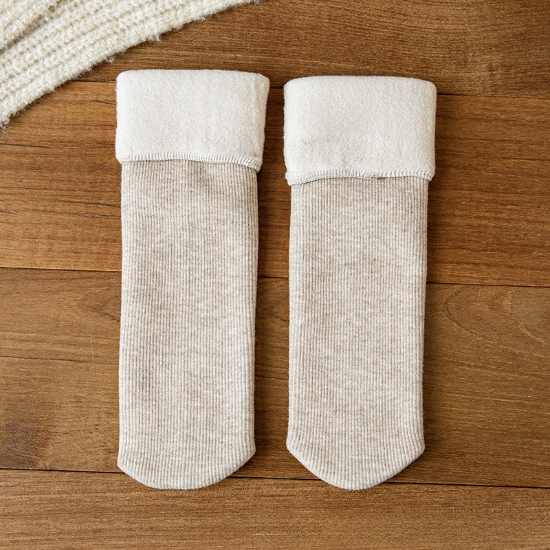 Fleece-Lined Thermal Winter Socks for Women