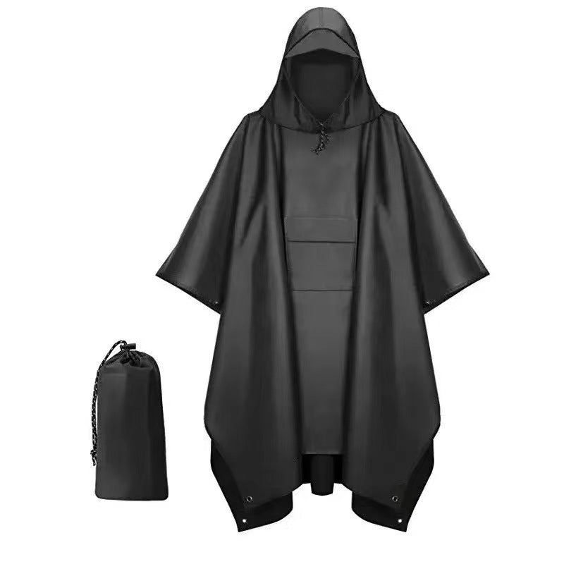 Fashionable cape raincoat for outdoor use teemdrop
