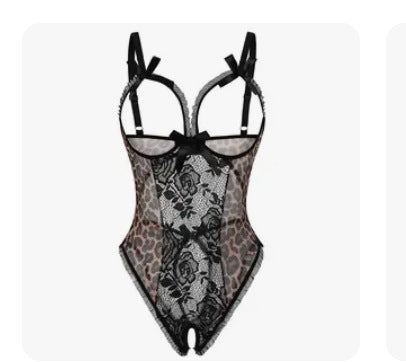 Bodysuit for Women Lace Patchwork teemdrop
