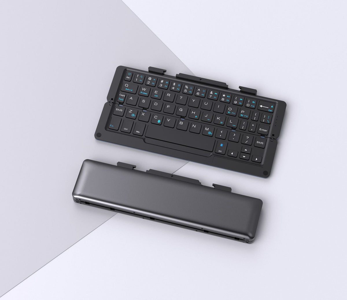Folding Bluetooth Keyboard Ultra-thin Mini Wireless Mobile Phone Computer Tablet teemdrop