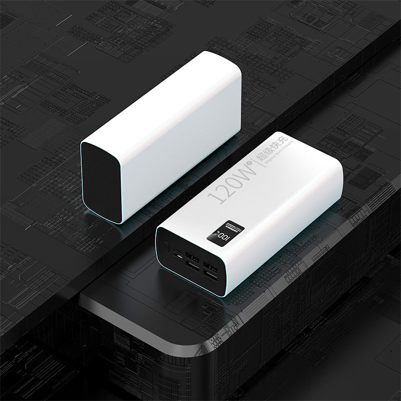120W Super Fast Charging Power Bank 60000mAh with Digital Display