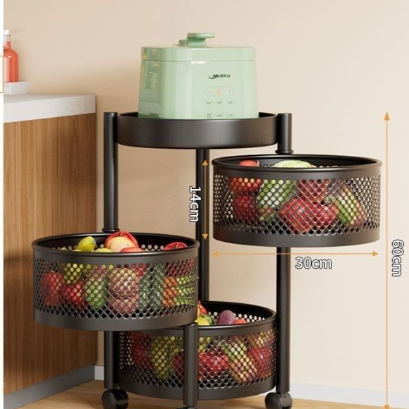 Square and round frame storage rack