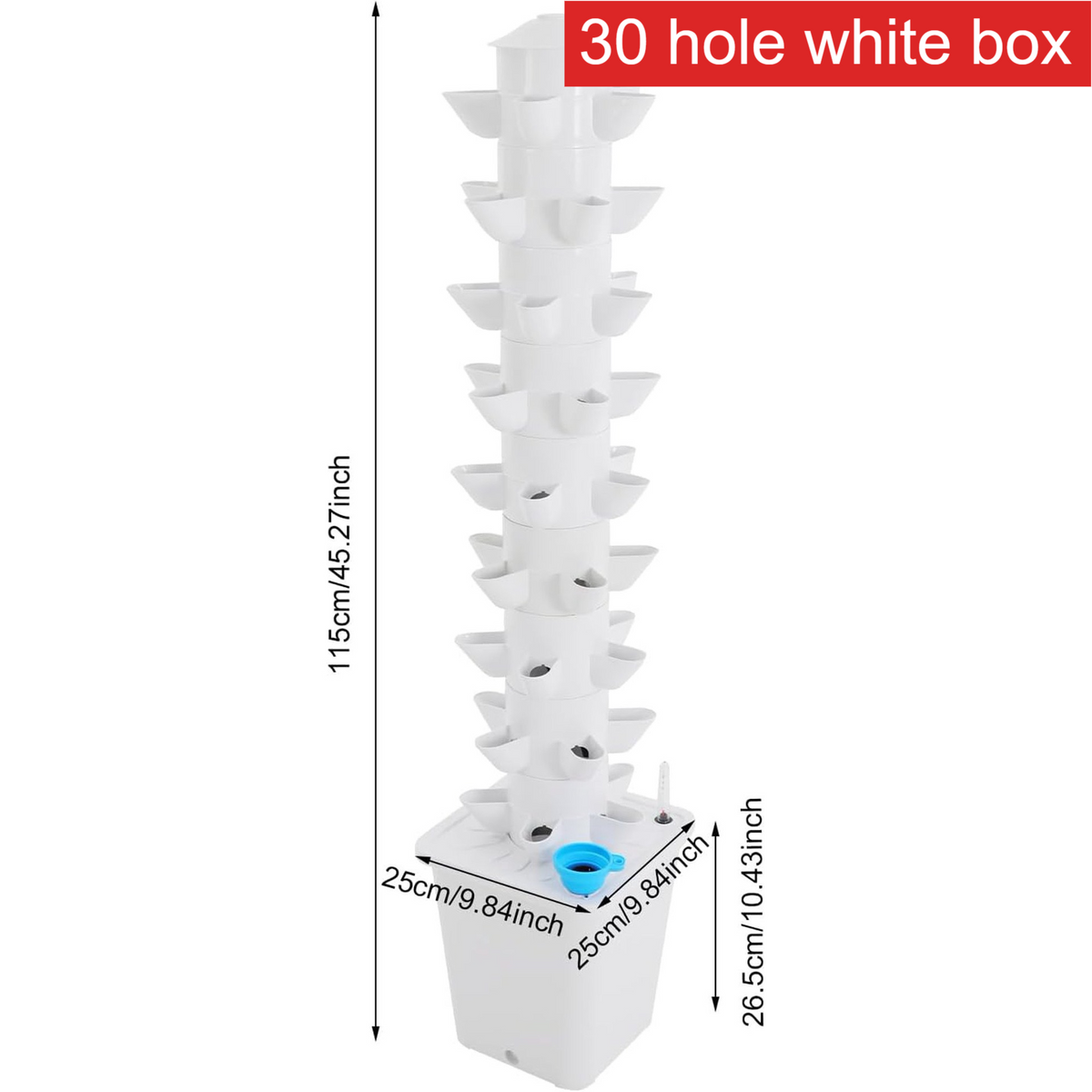 Hydroponic Tower Indoor Soilless Vegetable Growing System Kit teemdrop