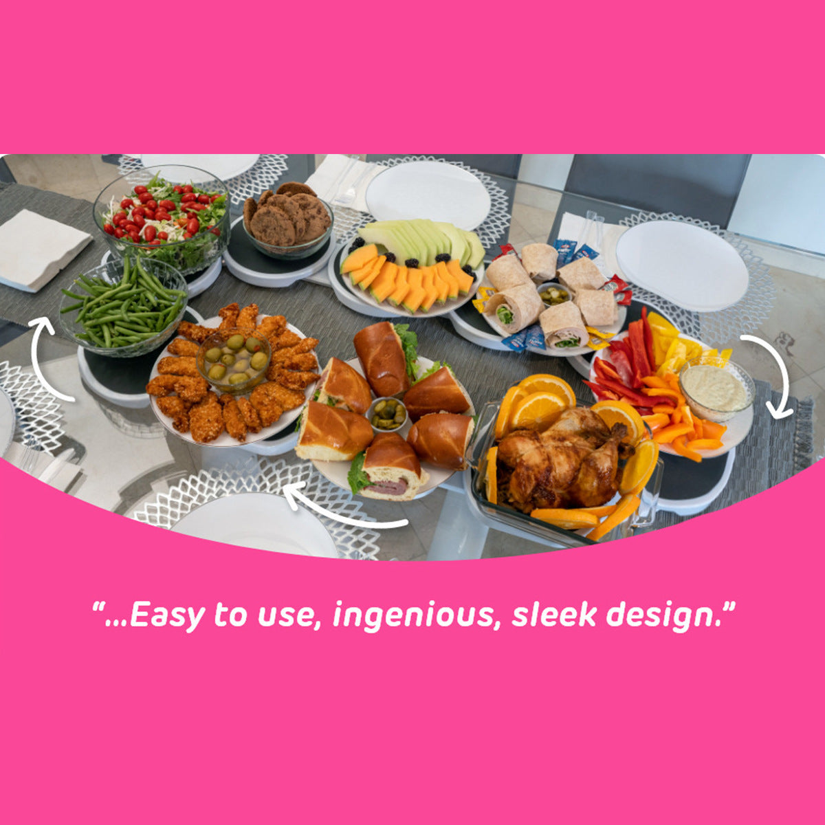 Rotating Dining Table Tray