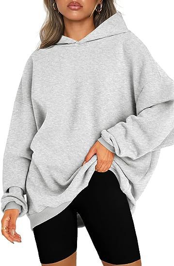 Oversized Hooded Fleece Sweatshirt for Women