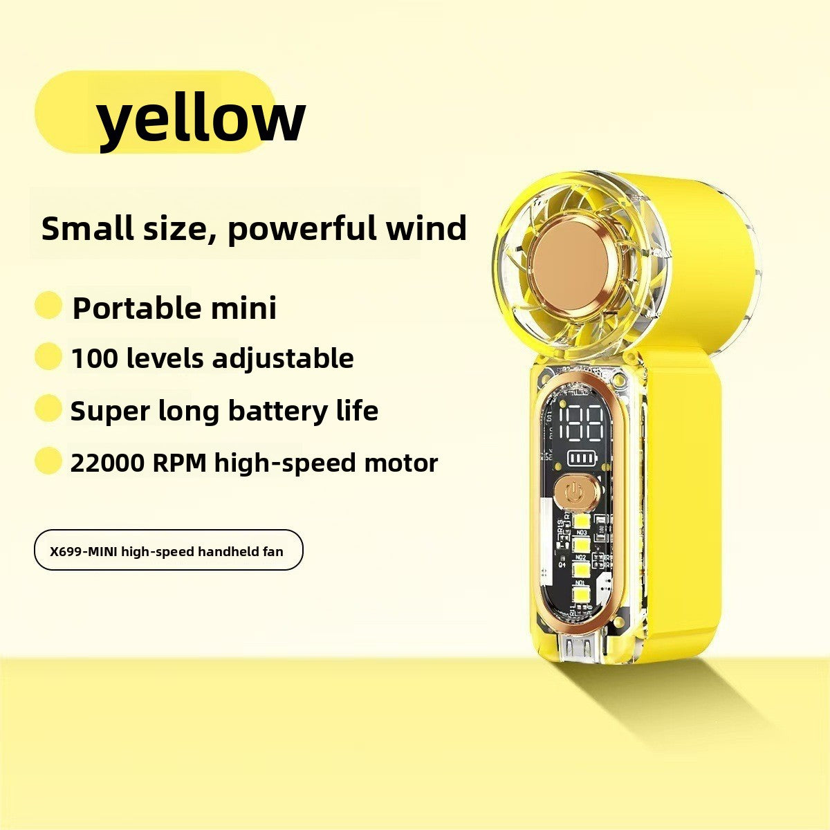 Mini Rechargeable Foldable Desktop Fan