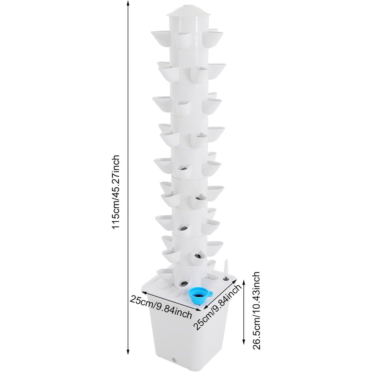 Hydroponic Tower Indoor Soilless Vegetable Growing System Kit teemdrop