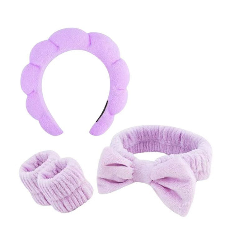 Lady's velvet sponge hairband teemdrop