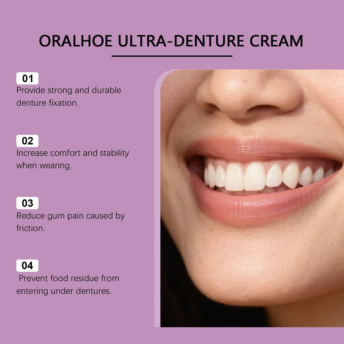 Denture Adhesive Cream Fixative for Teeth