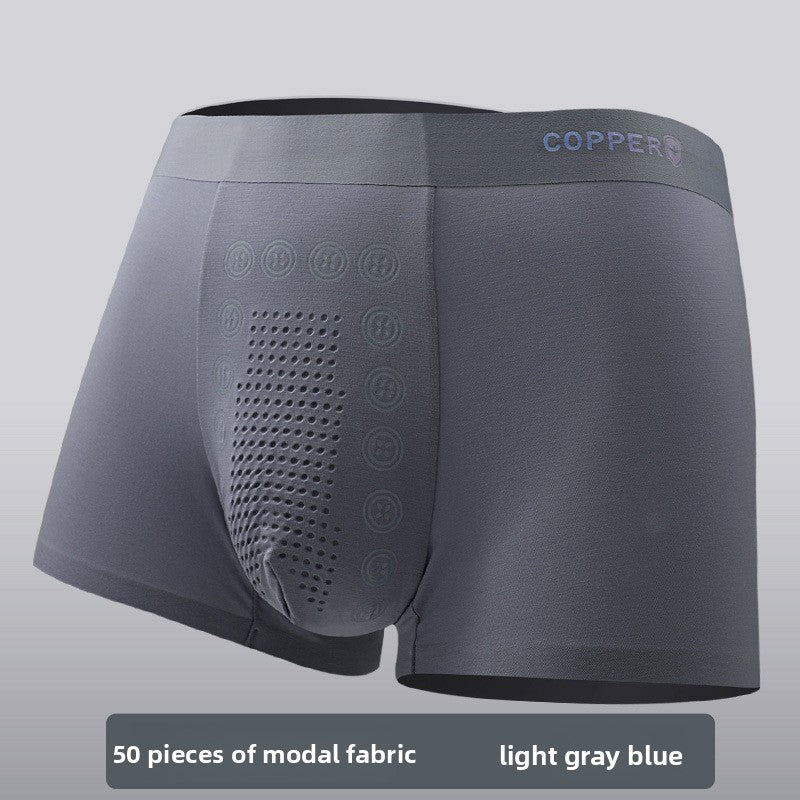 Men's Modal Antibacterial Seamless Boxer Briefs