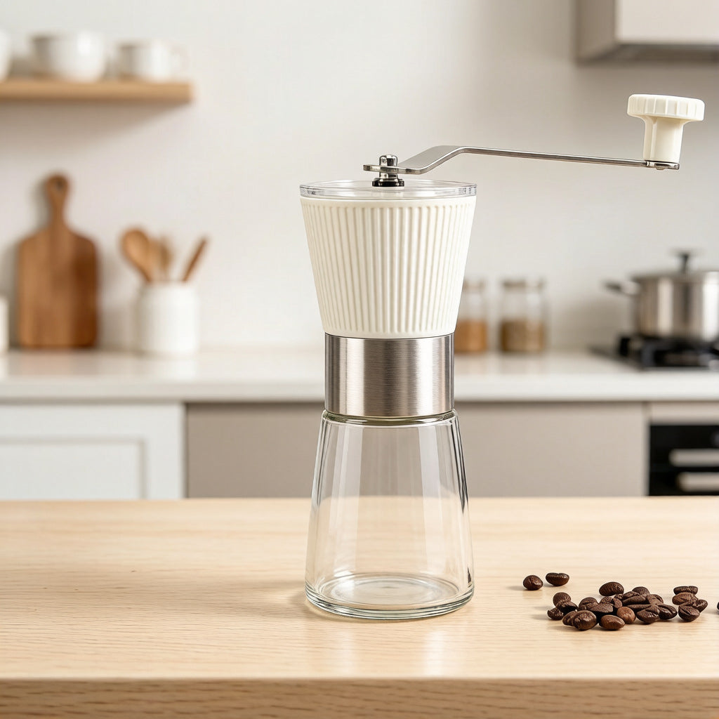 Manual Coffee Grinder Adjustable Hand Crank Mill