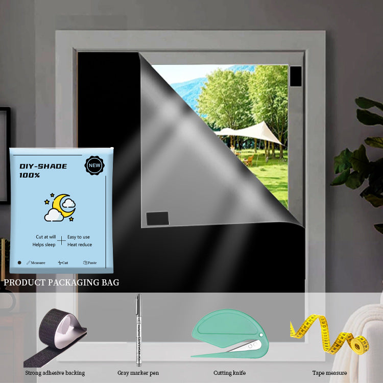Sun-blocking fully opaque curtains