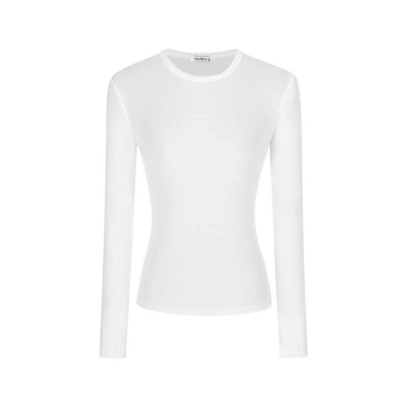 Women's Slim Fit Long Sleeve Cotton T-Shirt with Embroidery