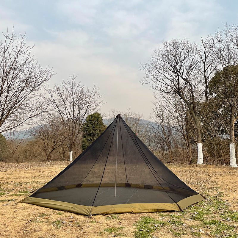 Lightweight 8-Sided Double-Layer Pyramid Camping Tent 2-4 Person teemdrop