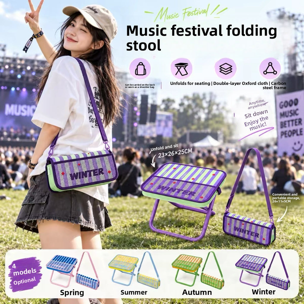 Portable Pencil Case Foldable Stool teemdrop
