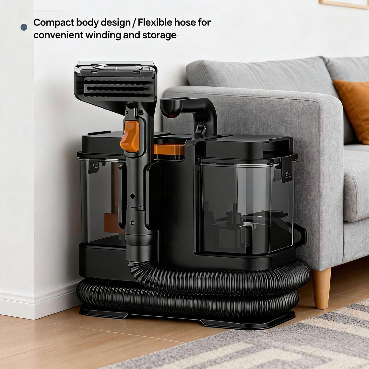 Portable carpet cleaning machine
