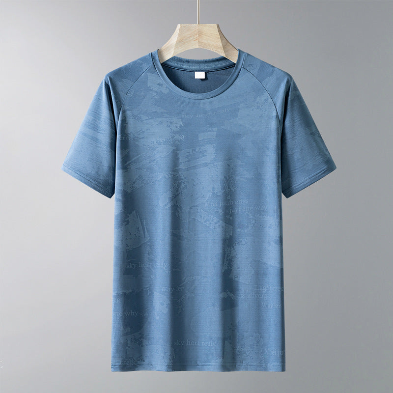 Men's Quick-Dry Ice Silk Camouflage Short Sleeve T-Shirt teemdrop