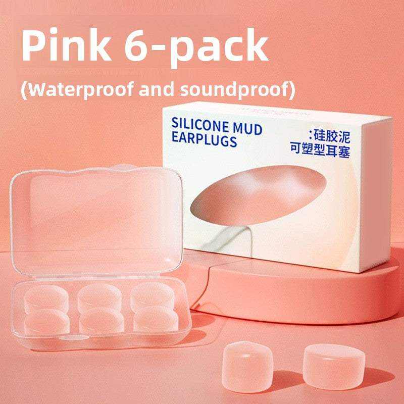 Silicone Mud Earplugs for Sleeping and Noise Reduction